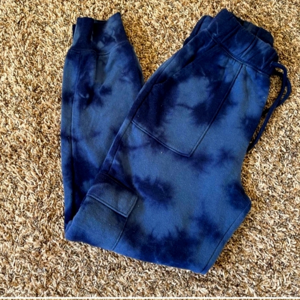 Victoria Secret blue tie dye sweatpants